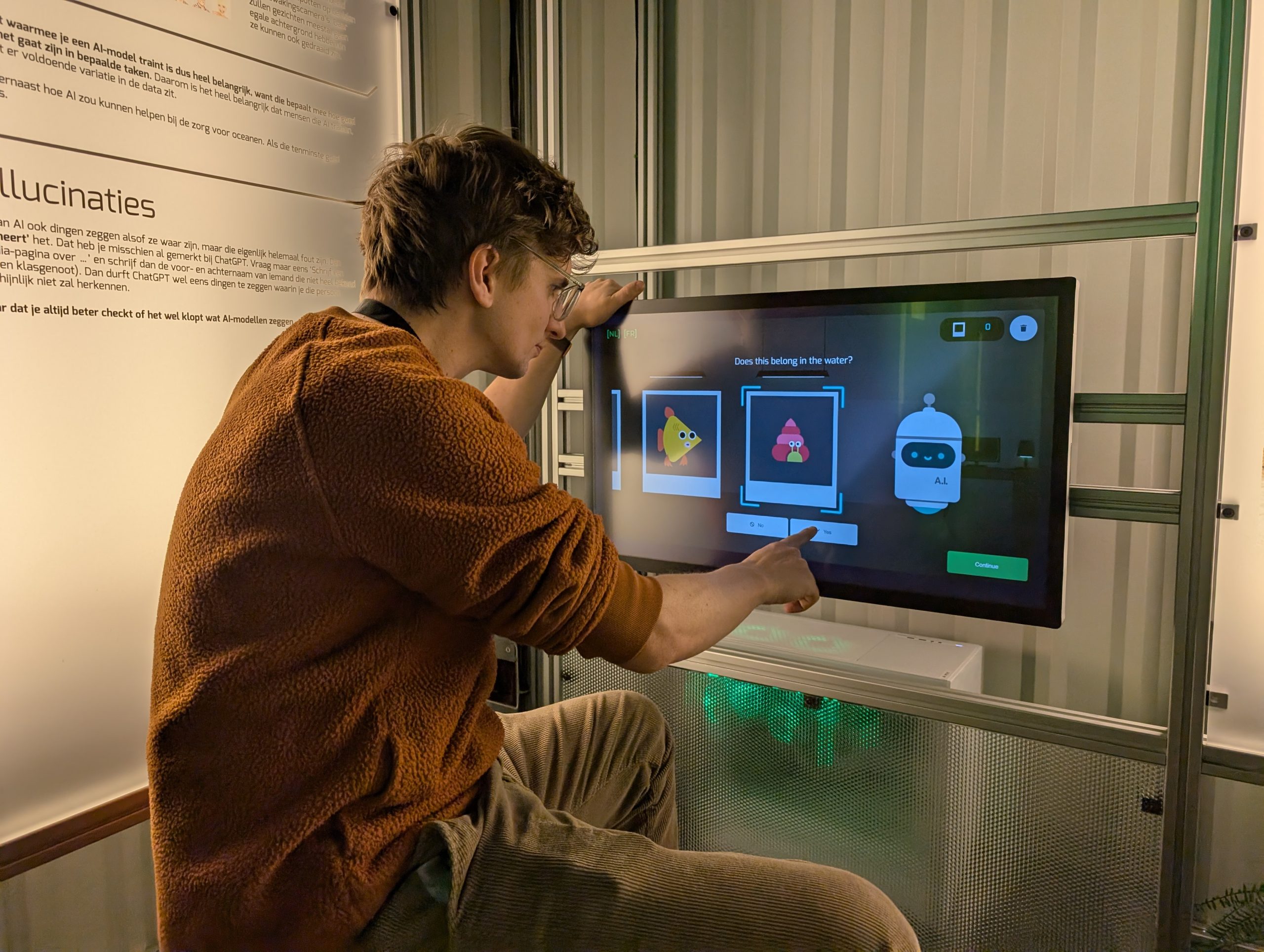 AI zone in Technology museum