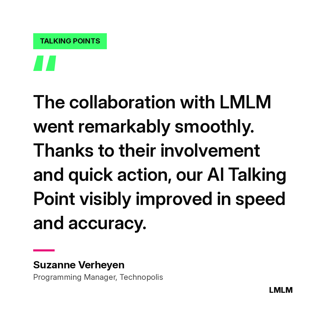 Review by Suzanne Verheyen of Technopolis about the collaboration